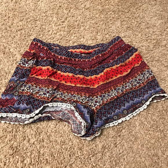 Pants - Tribal multi colored shorts